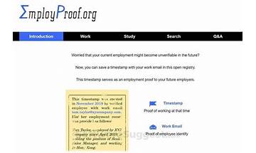 EmployProof.org: App Reviews; Features; Pricing & Download | OpossumSoft